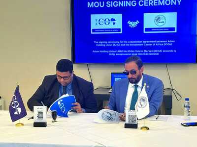 MOU Signing Ceremony Between Investment Center of Africa (ICOA) and Adam Holding Union (AHU)